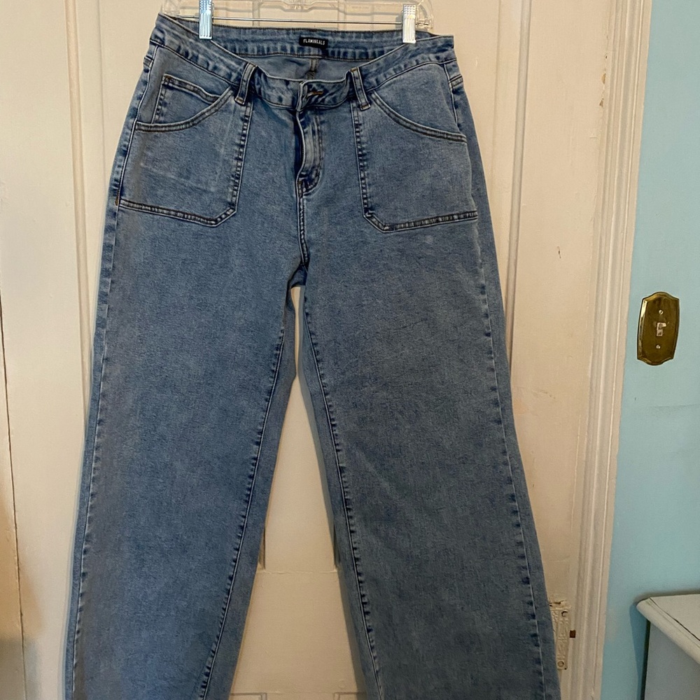 NWOT faded mid rise , Flamingals jeans